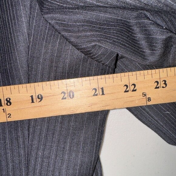John Varvatos Blazer Mens 40 Sht wool Star USA Blue Striped Sports Coat Business - Picture 9 of 13